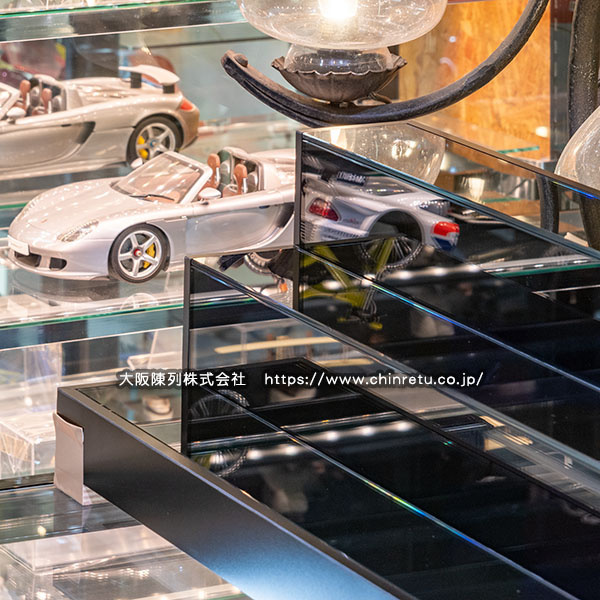 モデルカー(ミニカー)展示用/当社オリジナル高級雛壇