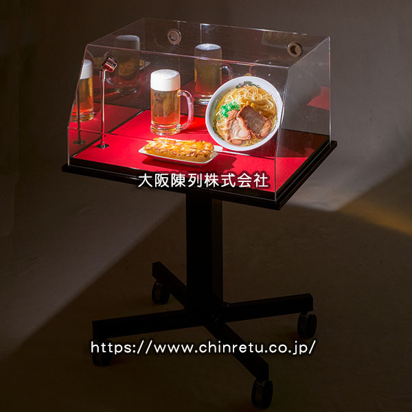 食品サンプルケース(メニューサンプルケース)の製作販売実例です。